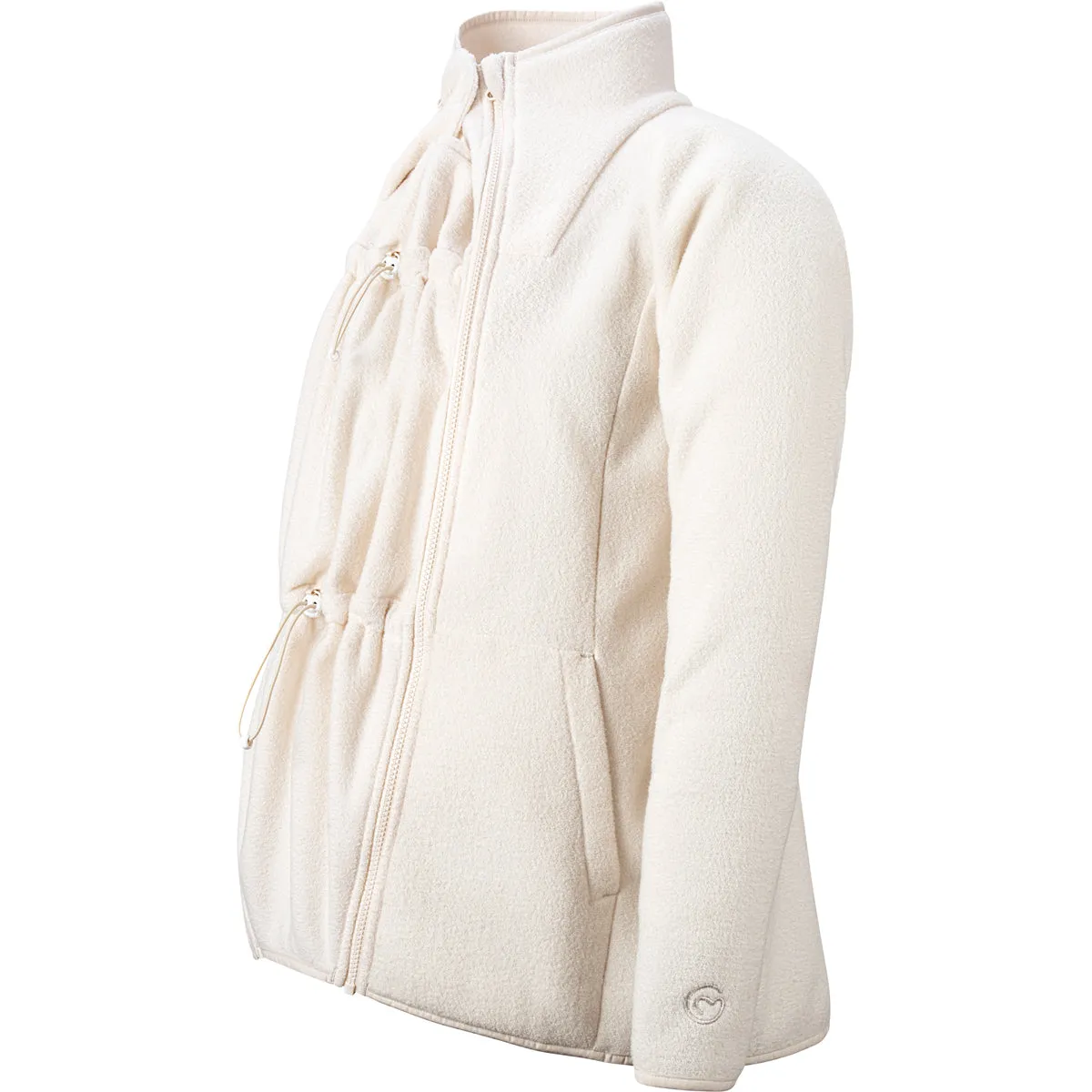 Mamalila Basel Fleece Babywearing Jacket Off-White