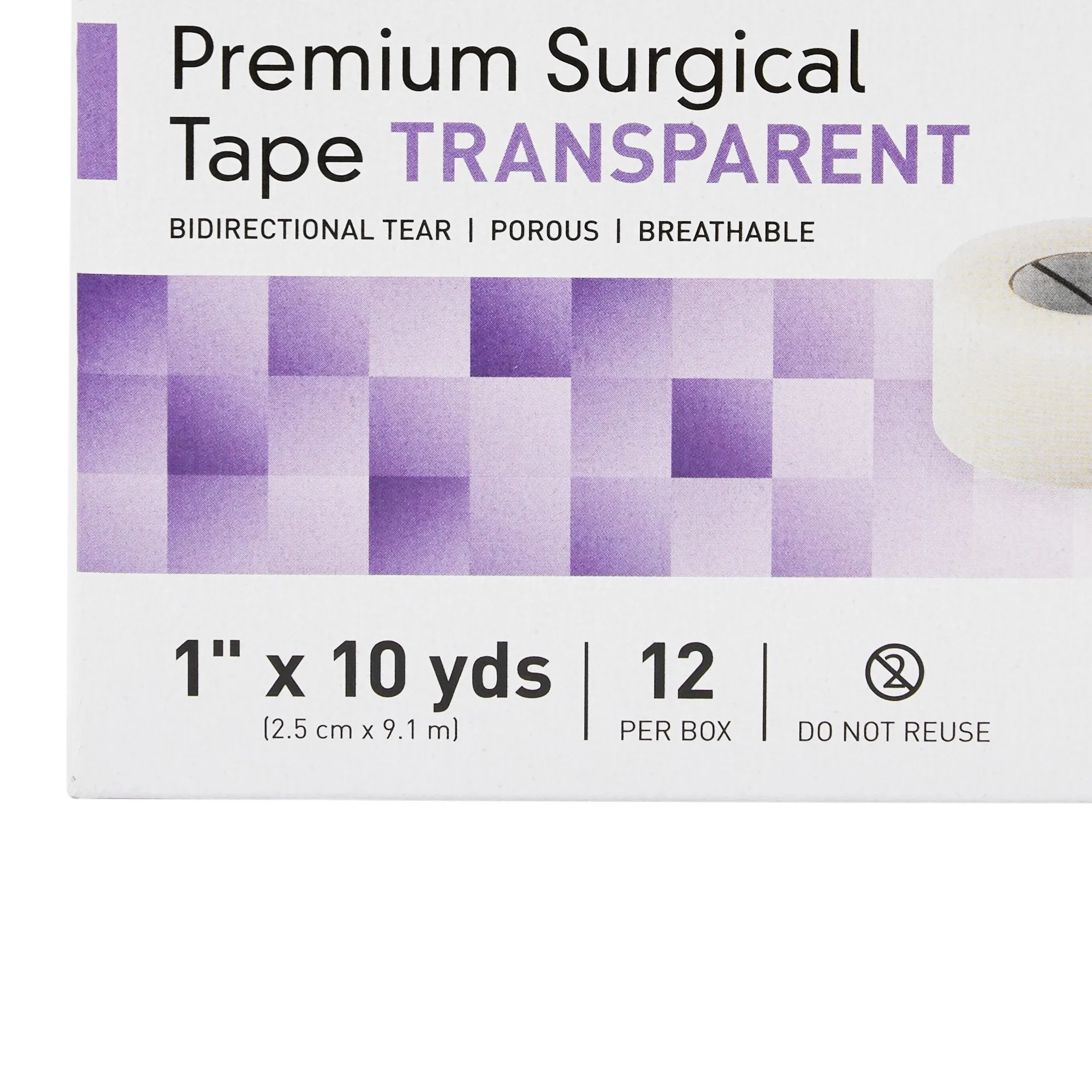 McKesson Plastic Medical Tape, 1 Inch x 10 Yard, Transparent