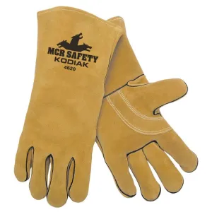 MCR Safety 4620 Mustang Leather Welding Work Gloves with Reinforced Thumb & Palm, X-Large, 1 Dozen