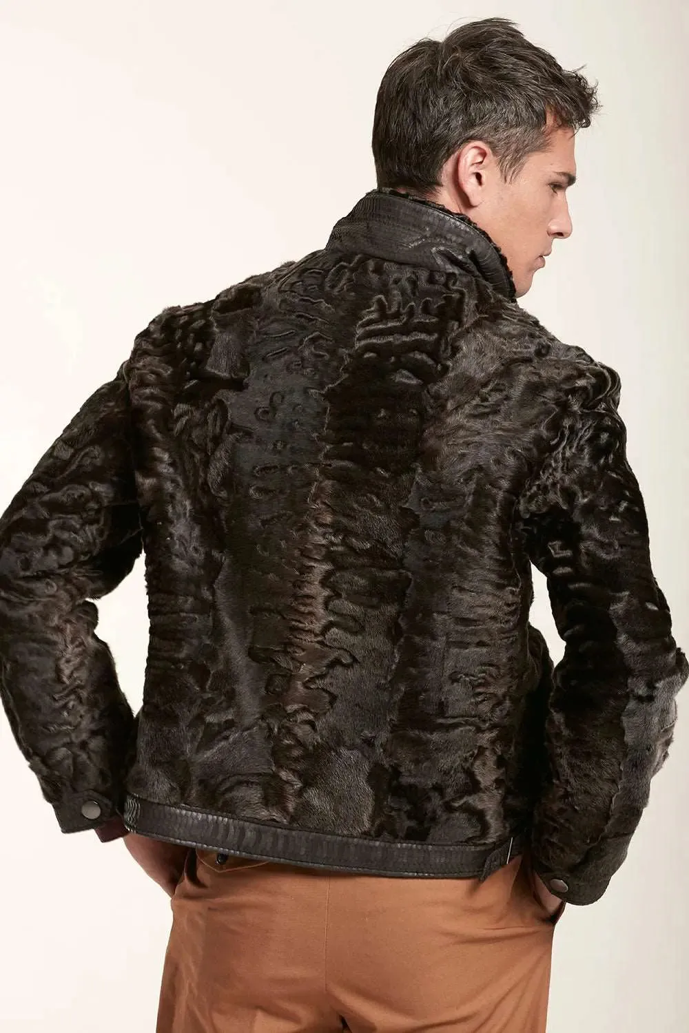 Men fur jacket