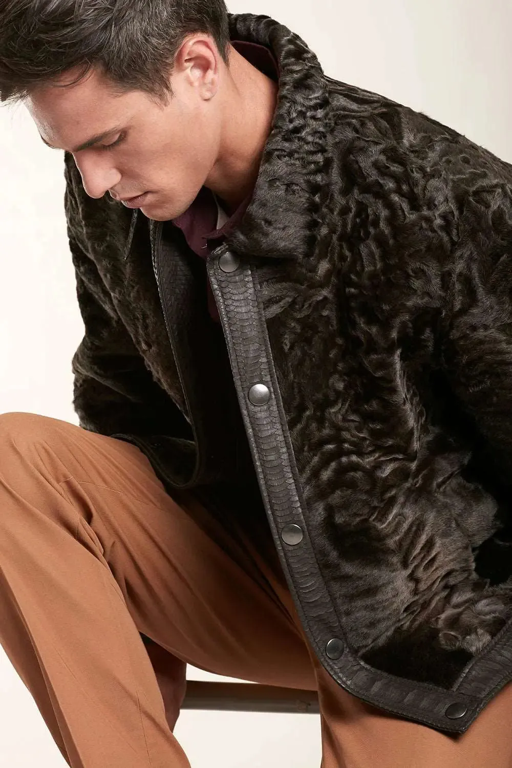 Men fur jacket