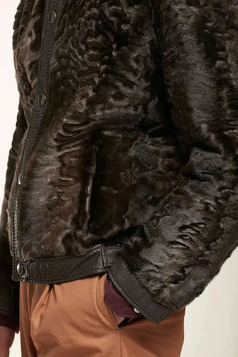 Men fur jacket