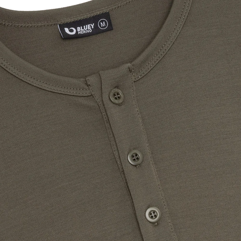 Men’s Tasmanian Merino 220 Henley Long Sleeve Top