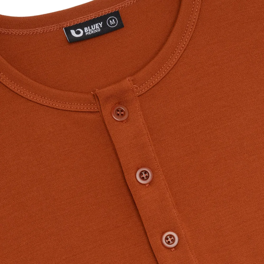 Men’s Tasmanian Merino 220 Henley Long Sleeve Top