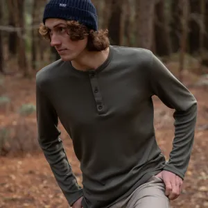 Men’s Tasmanian Merino 220 Henley Long Sleeve Top