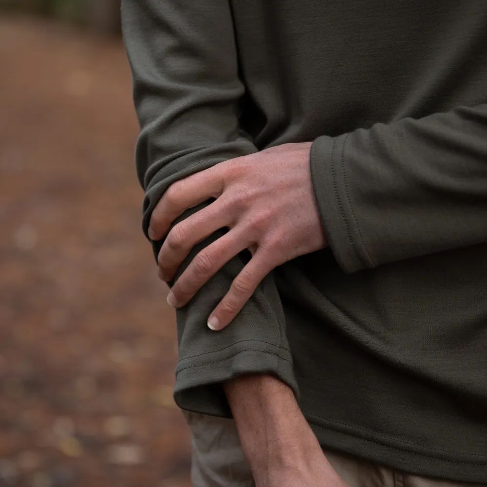 Men’s Tasmanian Merino 220 Henley Long Sleeve Top