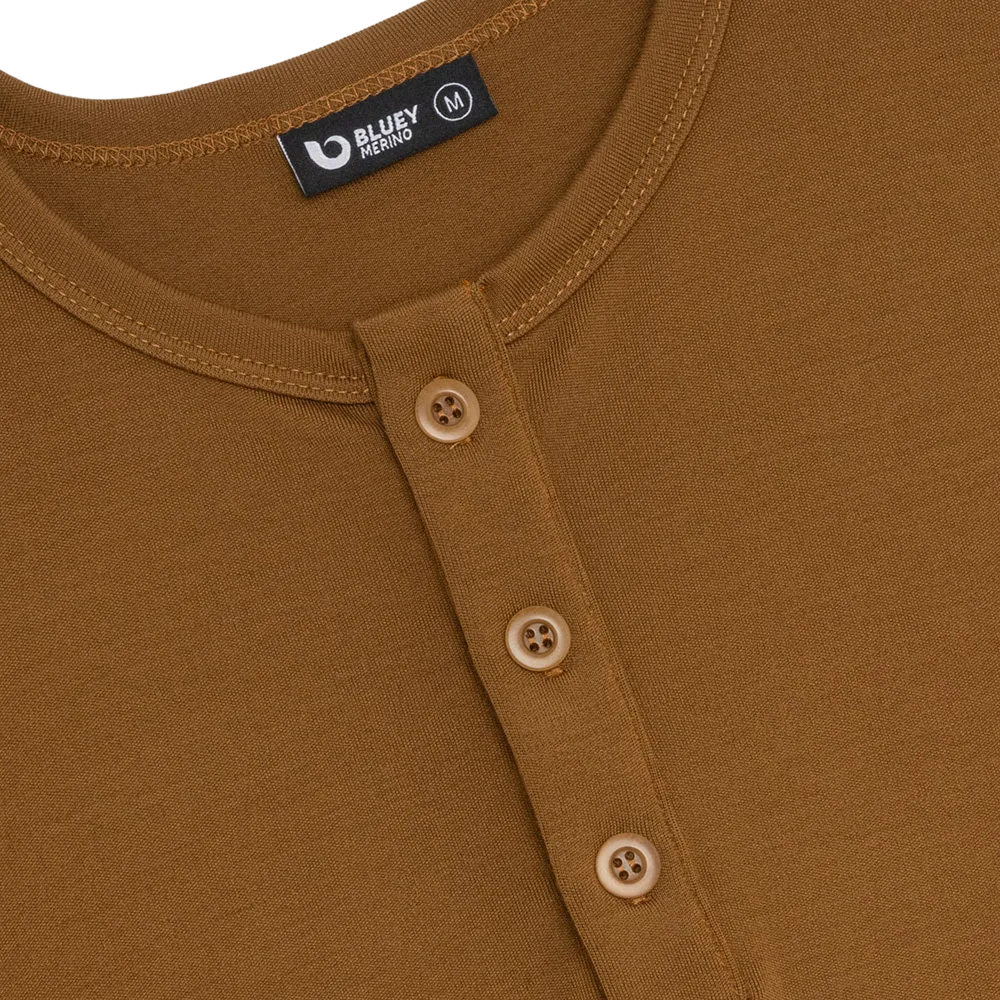 Men’s Tasmanian Merino 220 Henley Long Sleeve Top