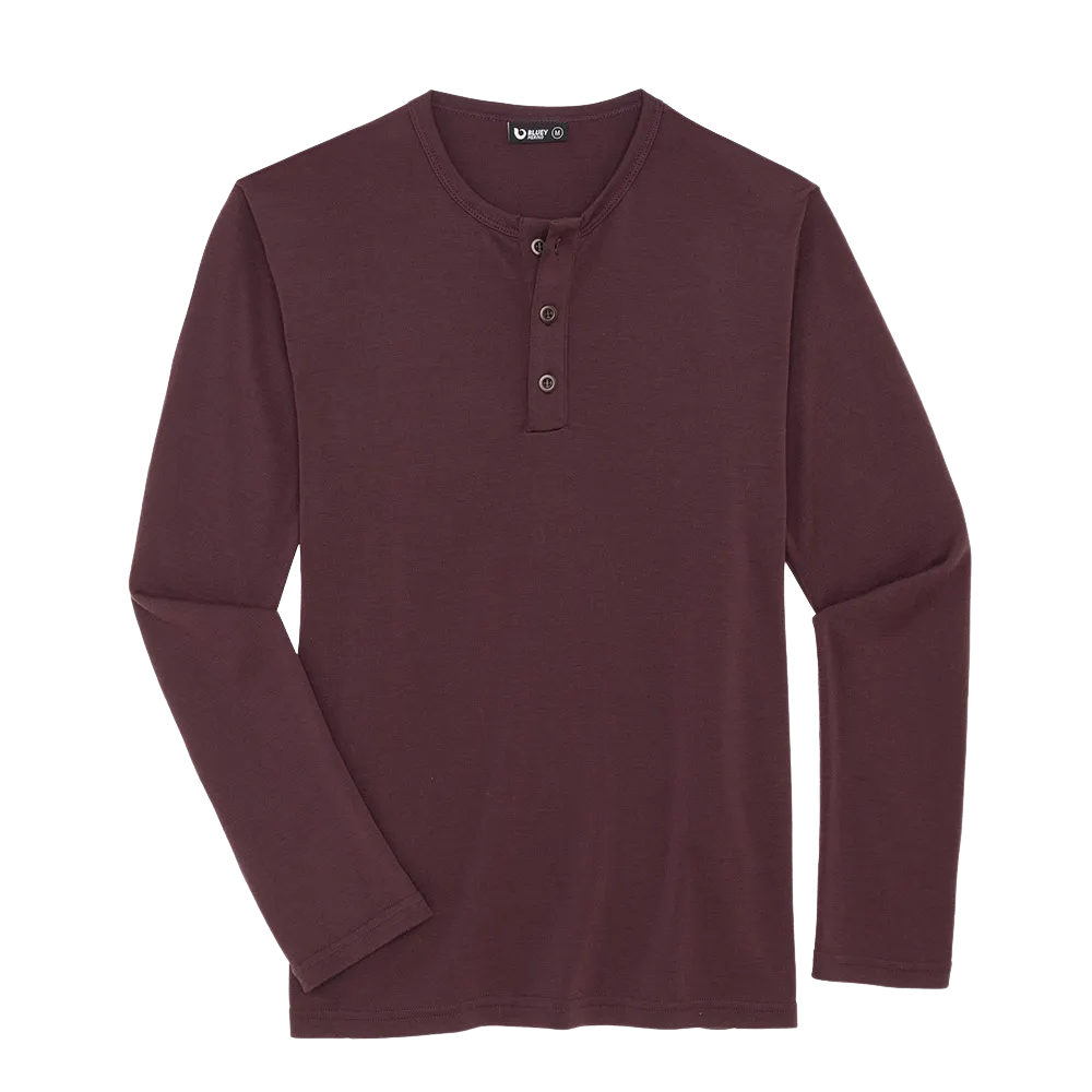 Men’s Tasmanian Merino 220 Henley Long Sleeve Top