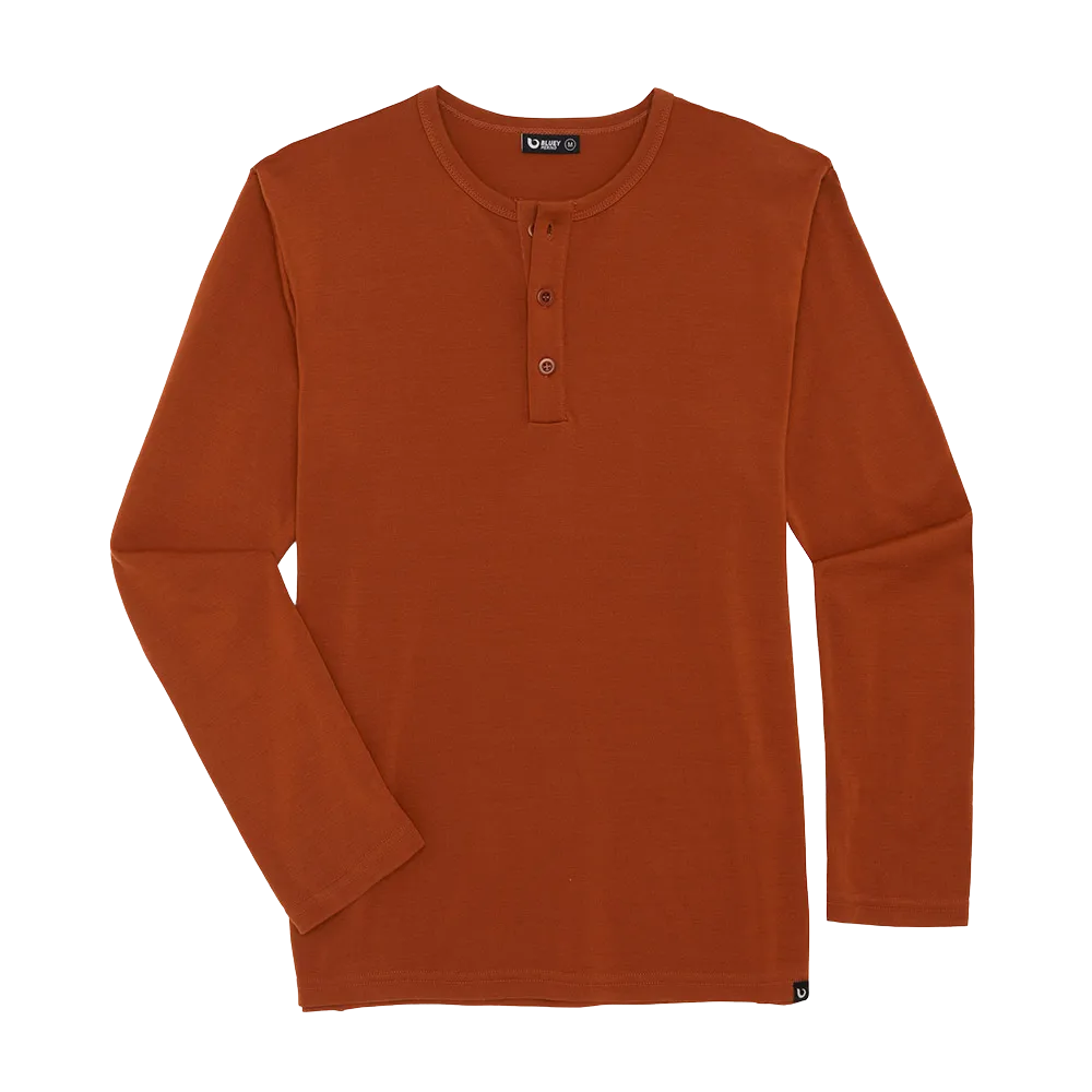 Men’s Tasmanian Merino 220 Henley Long Sleeve Top