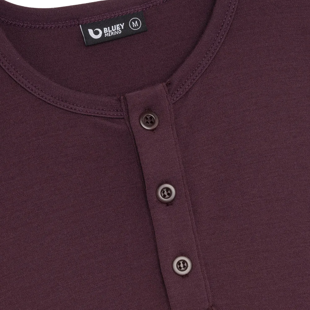 Men’s Tasmanian Merino 220 Henley Long Sleeve Top