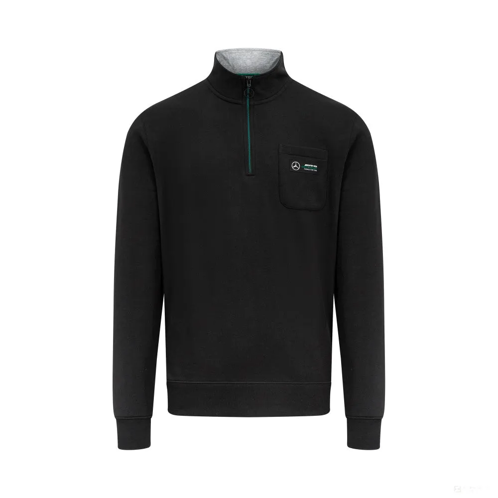 Mercedes Quarter Zip, Black