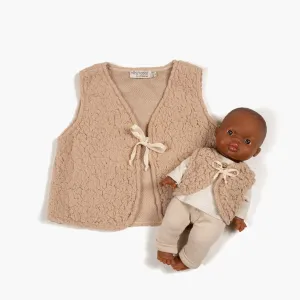 Minikane - Collection Duo - Ensemble Gaby Sherpa Beige||Minikane - Duo Collection - Gaby Set Beige Sherpa