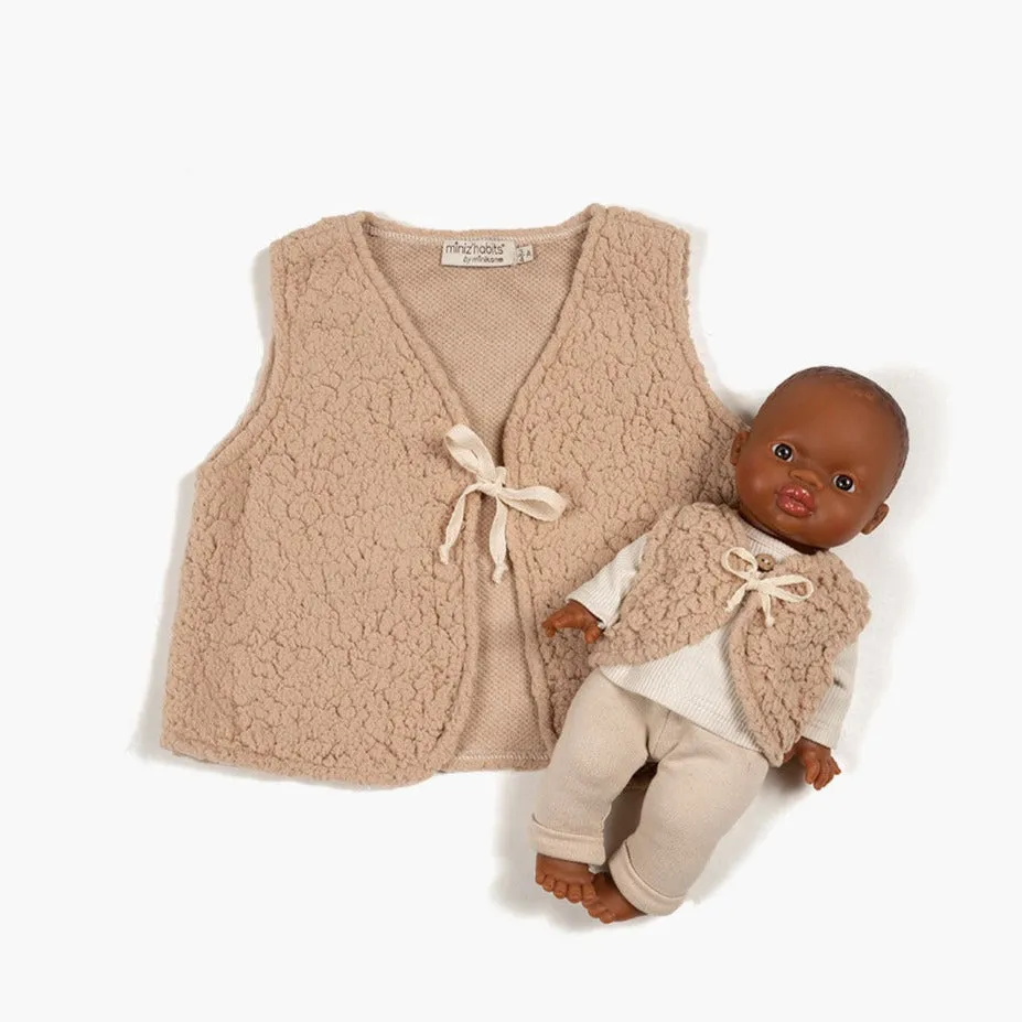 Minikane - Collection Duo - Ensemble Gaby Sherpa Beige||Minikane - Duo Collection - Gaby Set Beige Sherpa