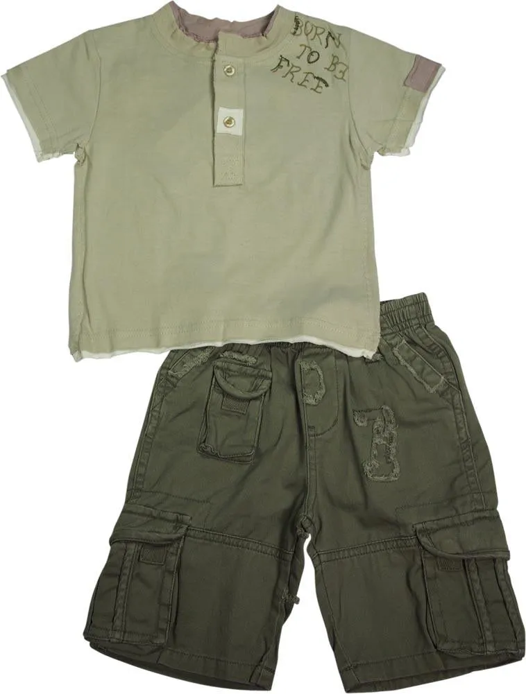 Mish - Baby Boys - 4 Styles / Colors - Short Sleeve Short Set
