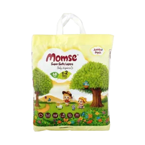 MOMSE BABY DIAPERS S-2 MINI 4-8 KG 68PCS