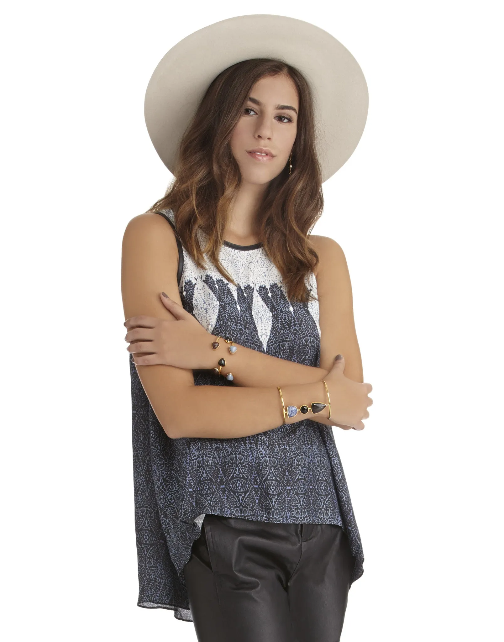 Morgan Carper | Biru Silk Top in Java - FINAL SALE