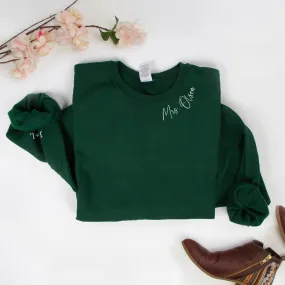 Mrs Last Name Sweatshirts