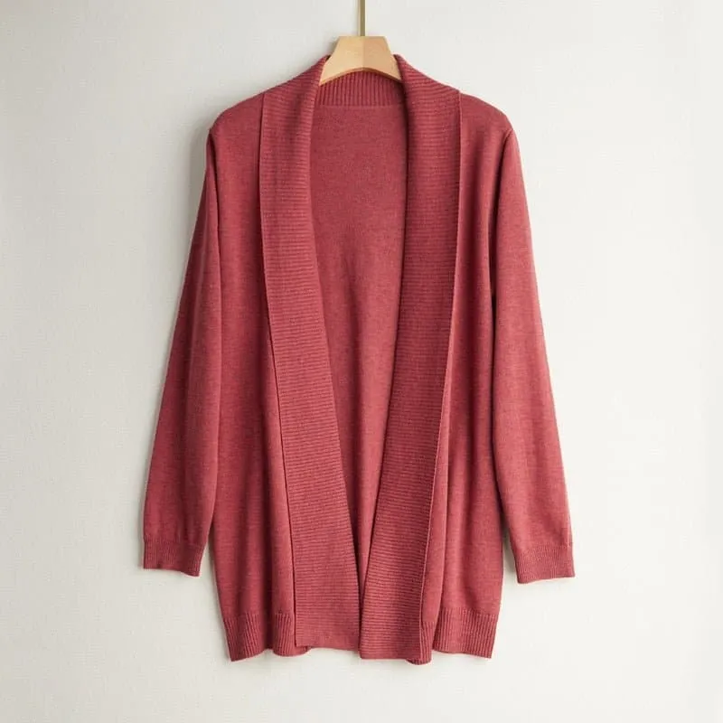 Mulberry Silk Knitted Sweater - Cozy, Elegant, and Versatile for Autumn