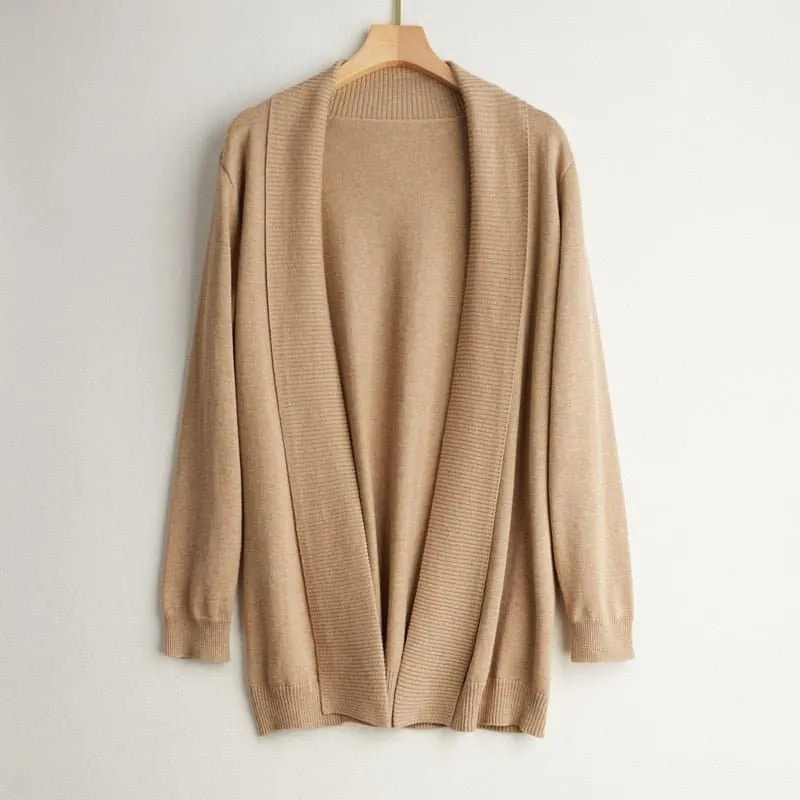 Mulberry Silk Knitted Sweater - Cozy, Elegant, and Versatile for Autumn