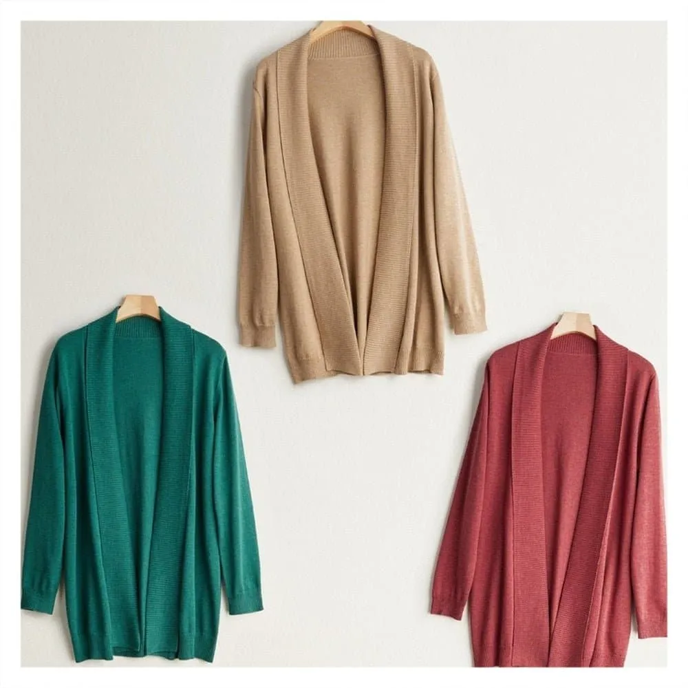 Mulberry Silk Knitted Sweater - Cozy, Elegant, and Versatile for Autumn