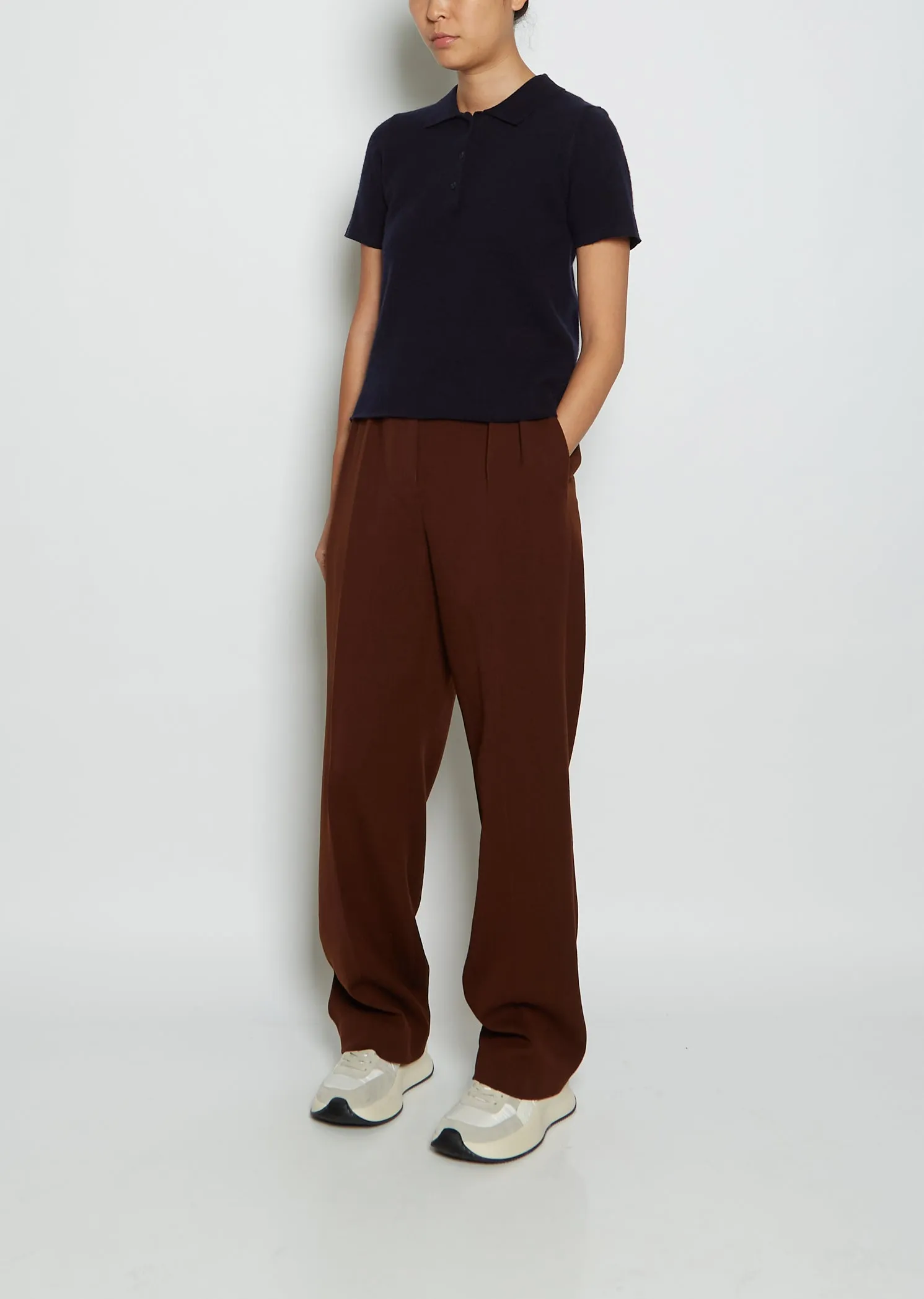 n°198 Salamander Cashmere Polo — Navy