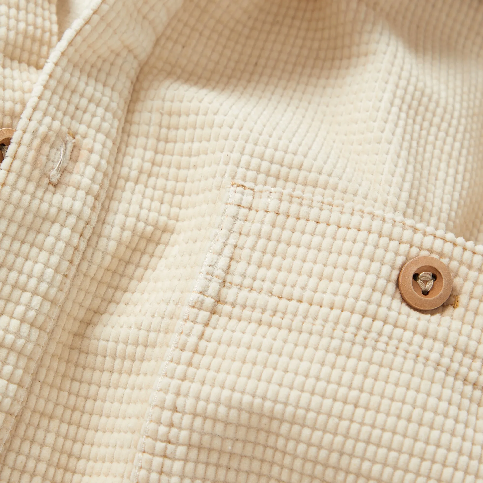 Natural Criss-Cross Corduroy Popover