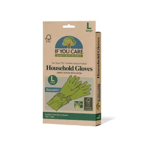 Natural Rubber Latex Household Gloves by If You Care