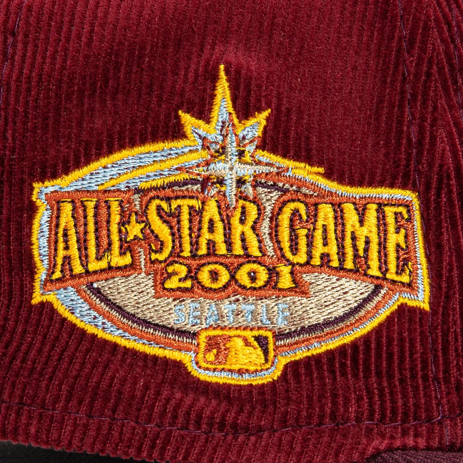 New Era 59Fifty Cord Dream Seattle Mariners 2001 All Star Game Patch Hat- Maroon