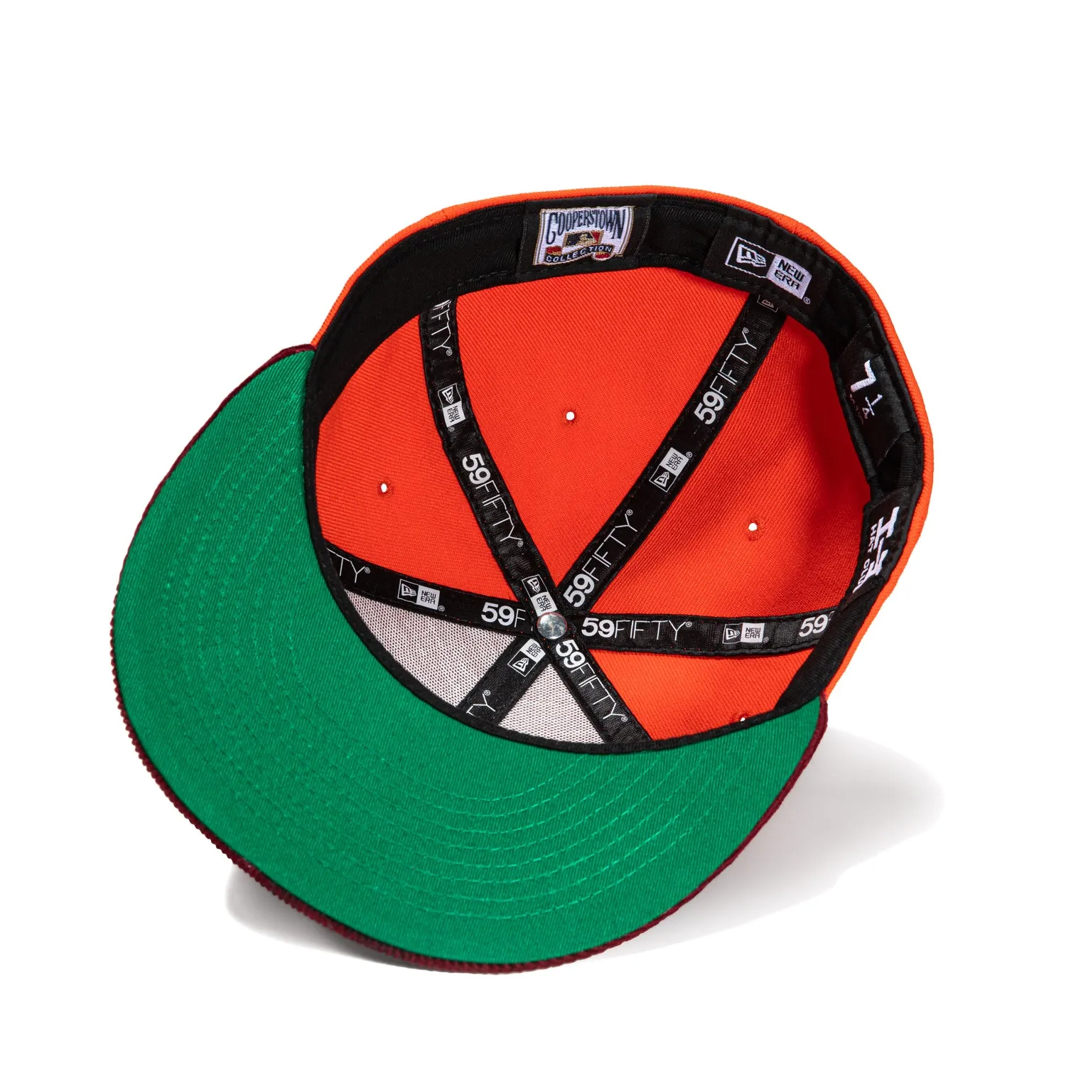 New Era 59Fifty Cord Visor San Diego Padres 1978 All Star Game Patch Hat - Orange, Maroon