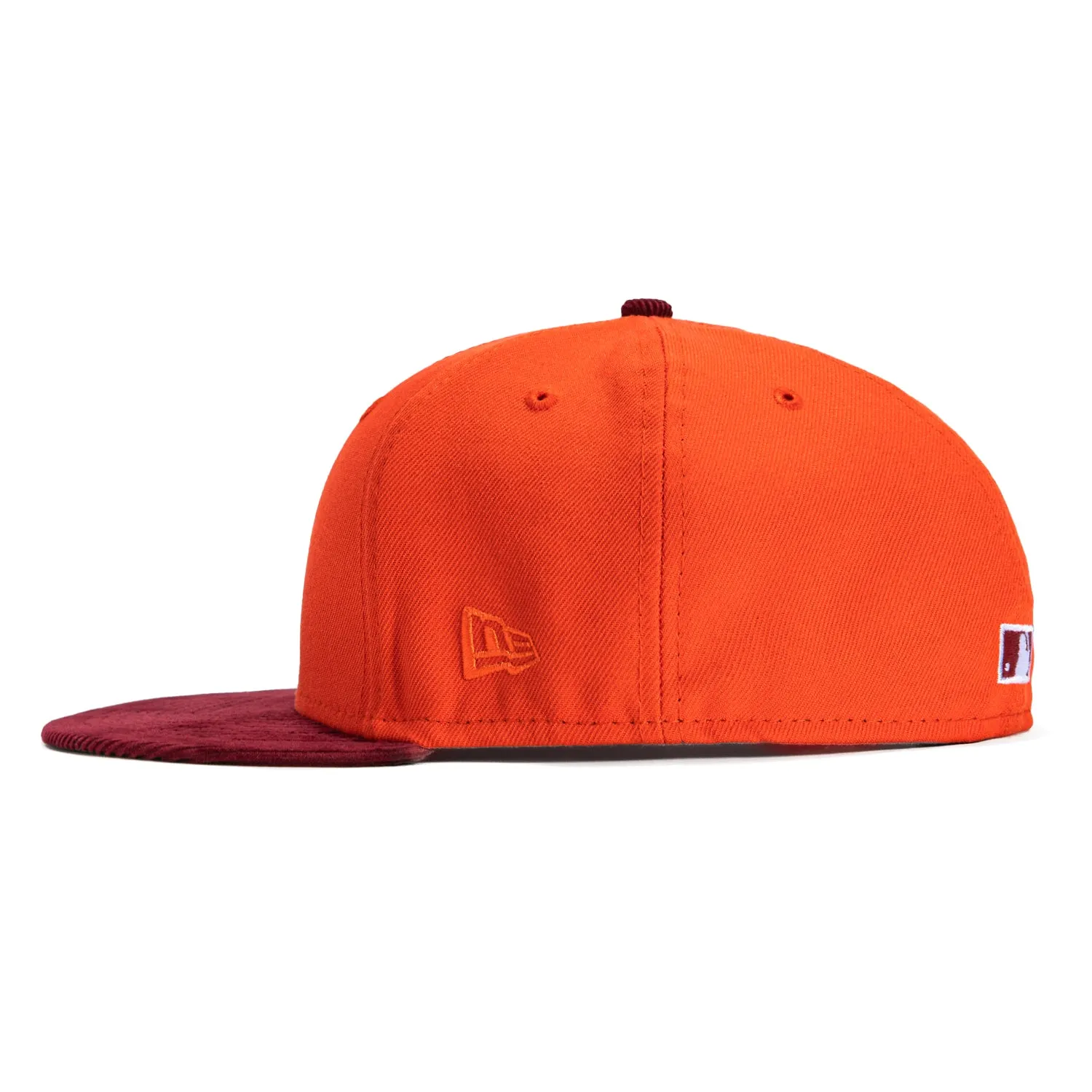 New Era 59Fifty Cord Visor San Diego Padres 1978 All Star Game Patch Hat - Orange, Maroon