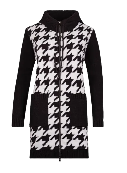 Newland - Lucia Cardigan Jacket Black/White