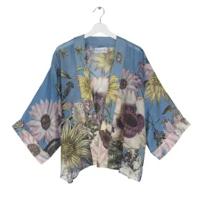 ONE HUNDRED STARS | Short Kimono Daisy Cornflower Blue