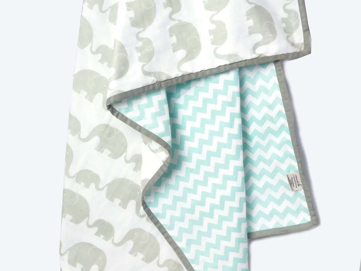 Organic Cotton Dohar - Elephant Parade