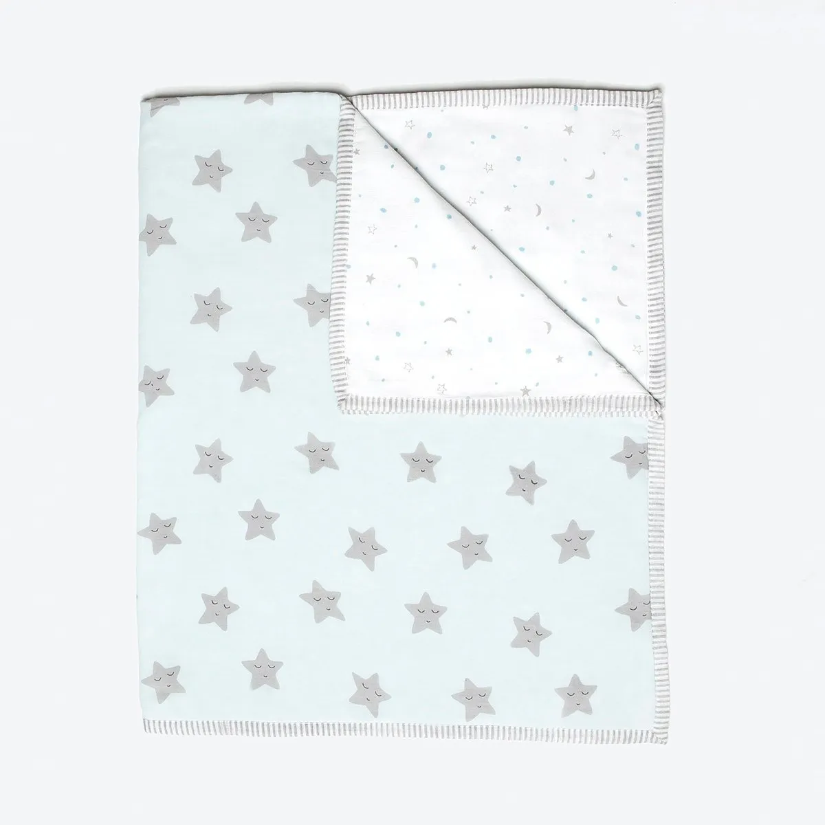 Organic Cotton Dohar - Sleepy Star Blue