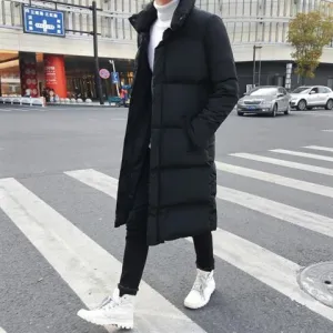 Over the knee down jacket men's long coat