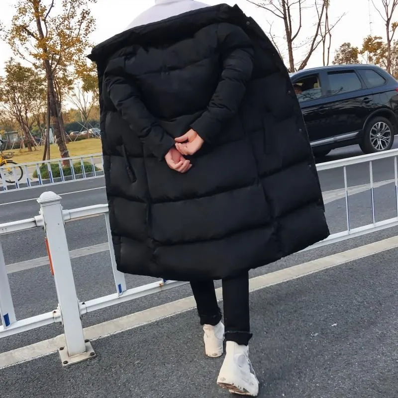 Over the knee down jacket men's long coat