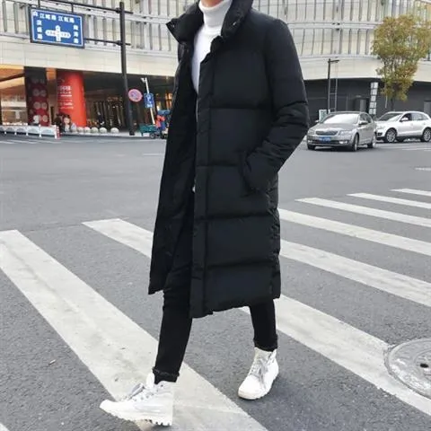 Over the knee down jacket men's long coat