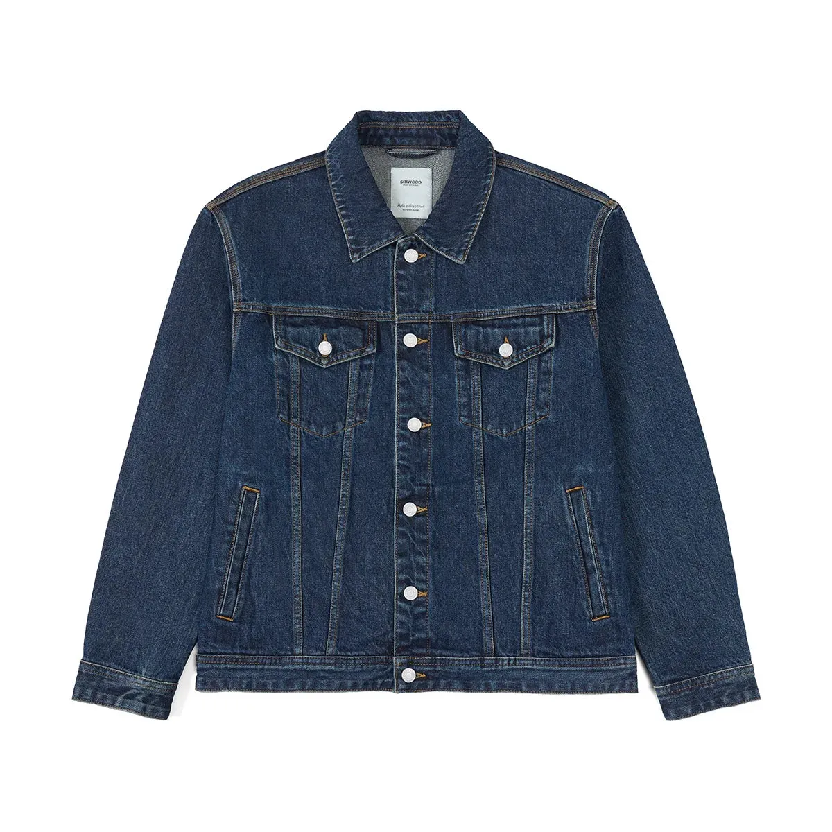 Oversize Classic Denim Jackets Men Washed Vintage 100% Cotton