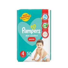 PAMPERS PANTS SKIN COMFORT SIZE 4 - 50 PANTS
