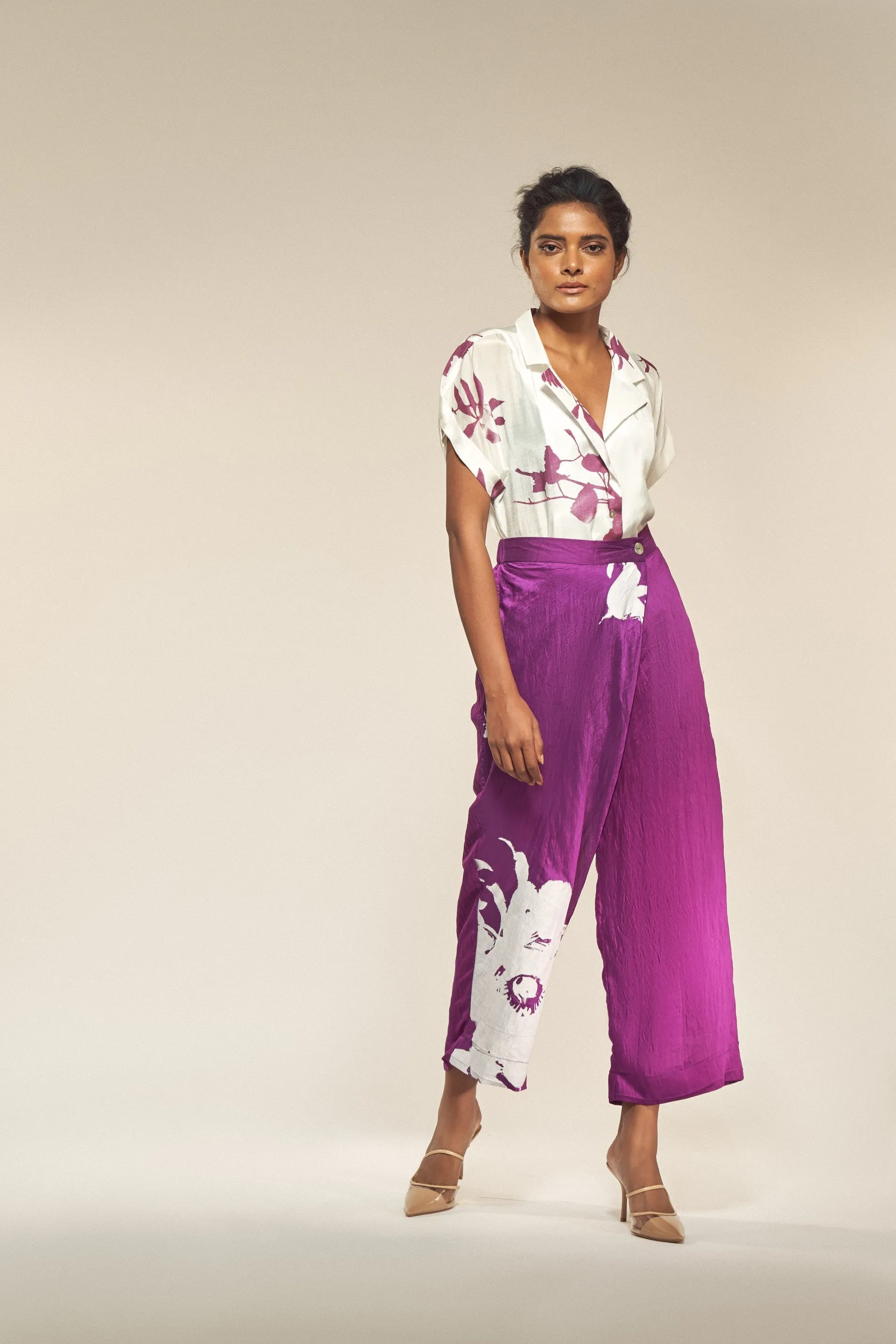 Peony Print Shirt