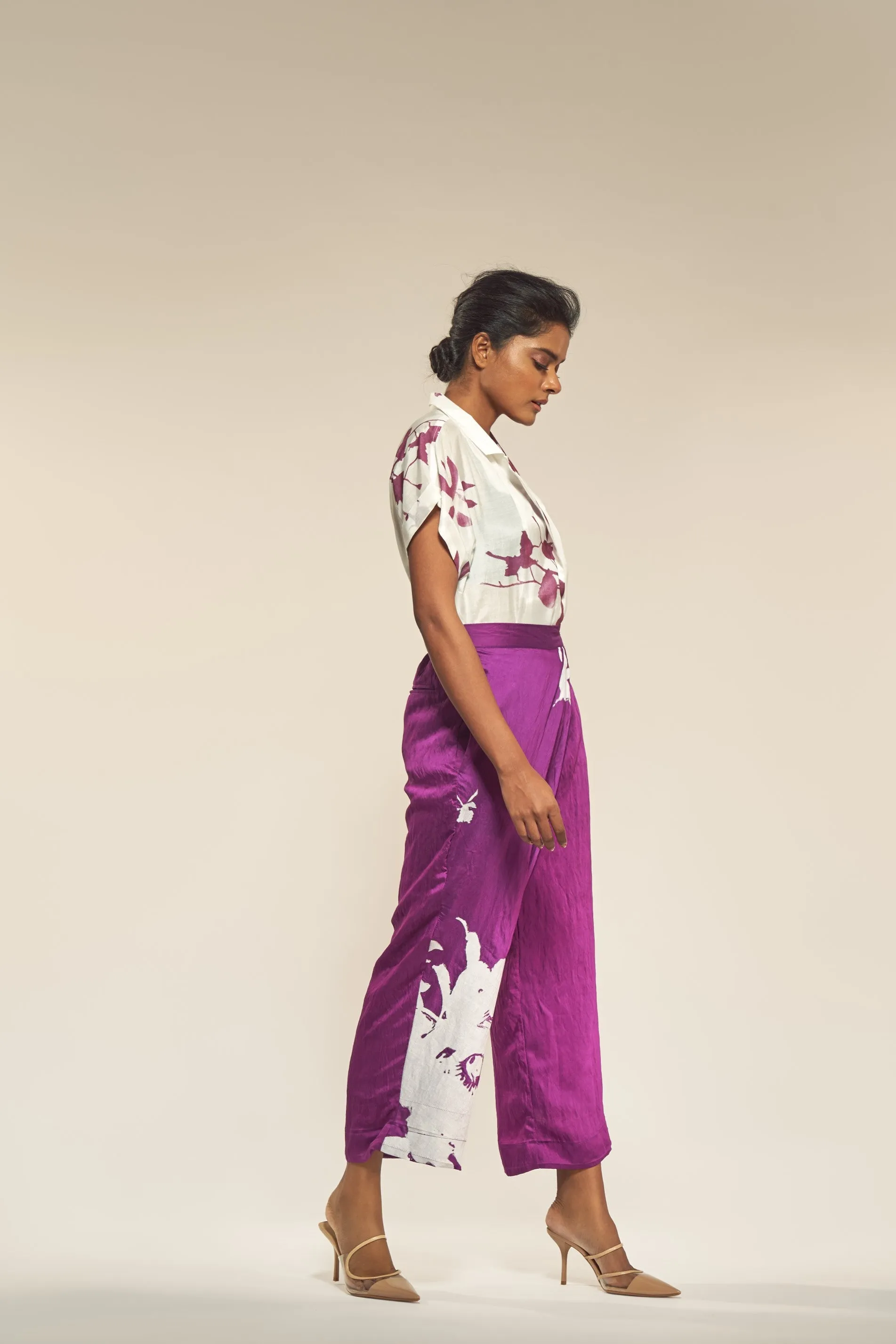 Peony Print Shirt