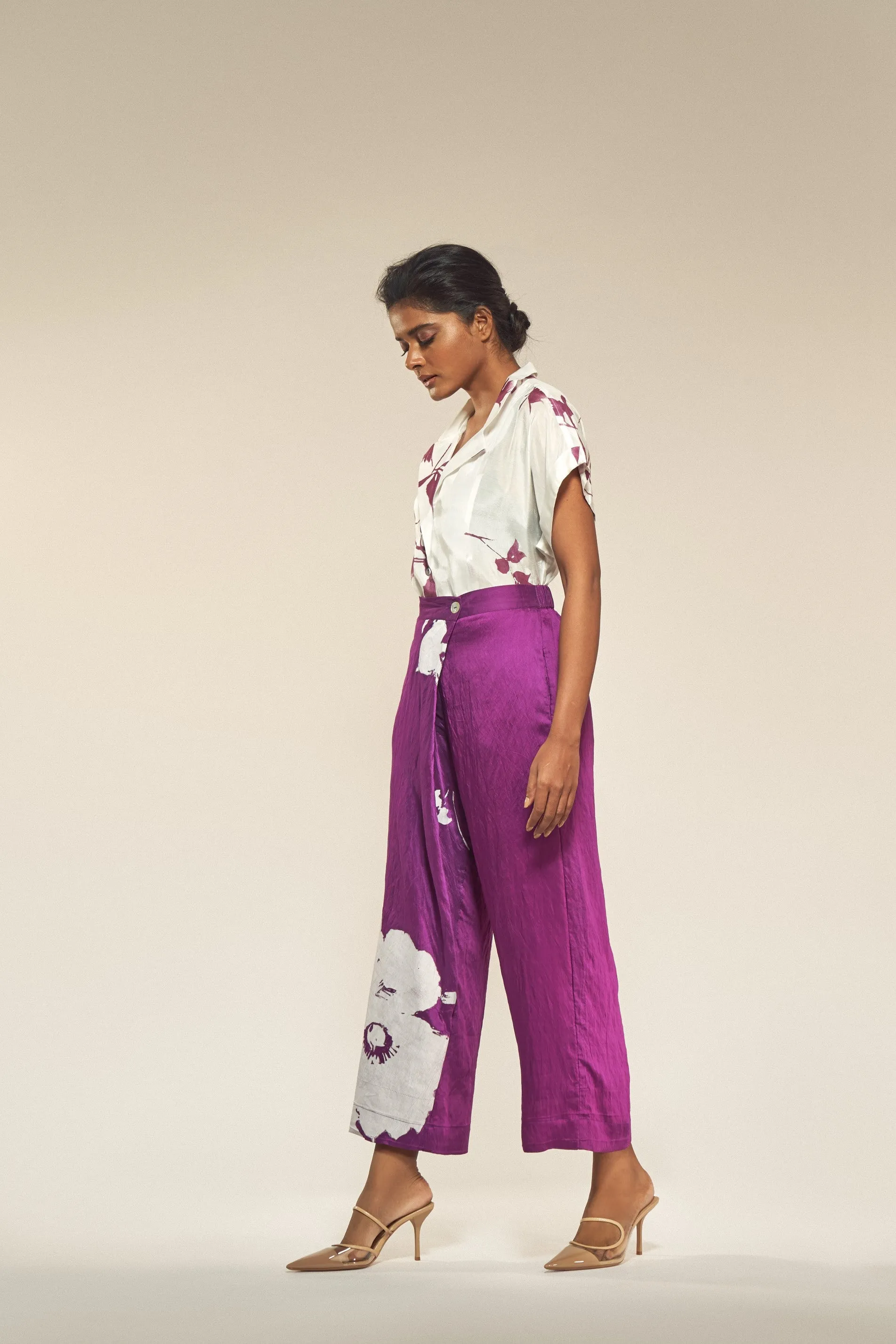 Peony Print Shirt