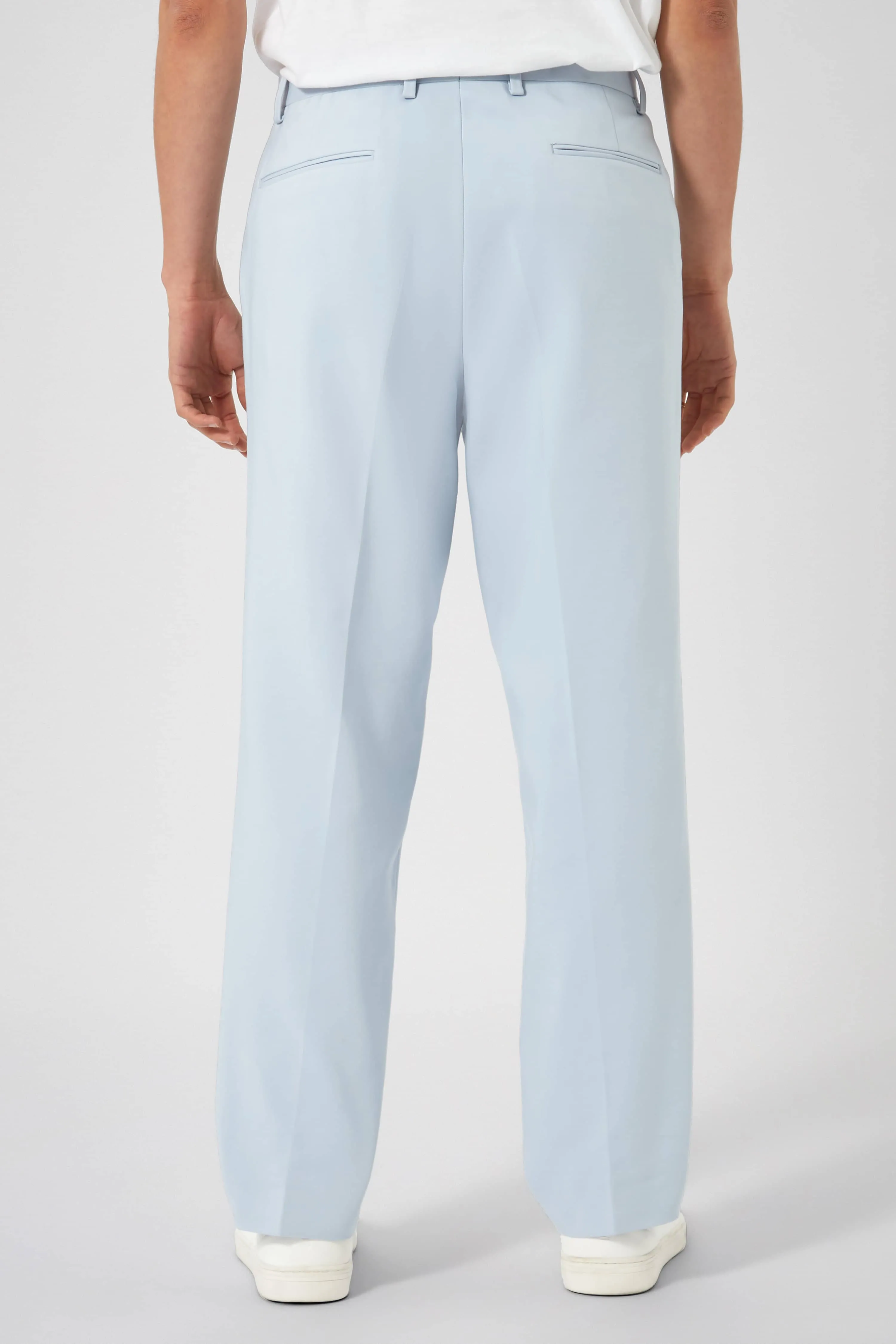 Pierre Oversized Blue Cotton Trousers