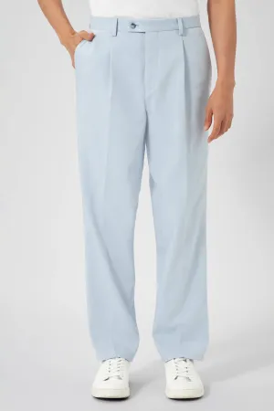 Pierre Oversized Blue Cotton Trousers