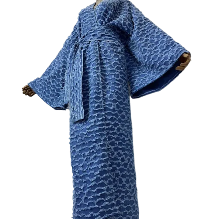 Pre Order:  Chic Denim Fringe Kimono Cardigan  - WINI