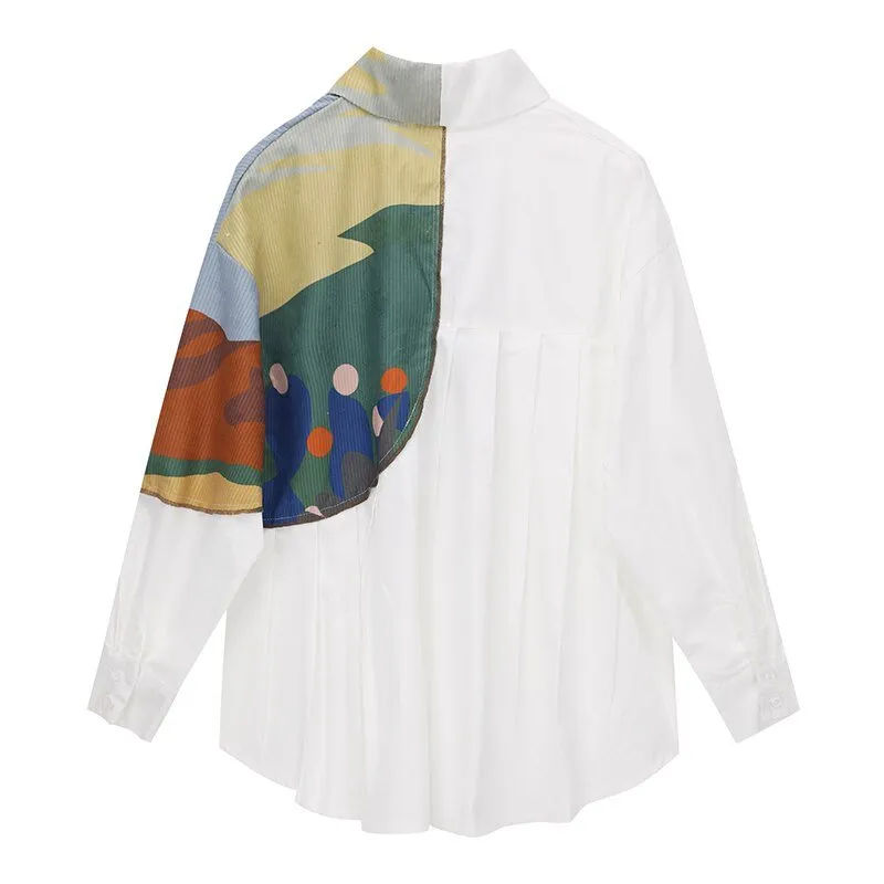 Pre Order:  Corduroy Print Long Sleeve Shirt