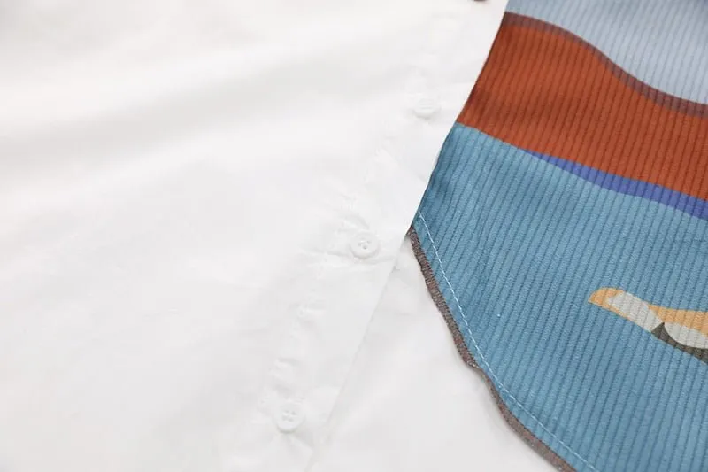 Pre Order:  Corduroy Print Long Sleeve Shirt