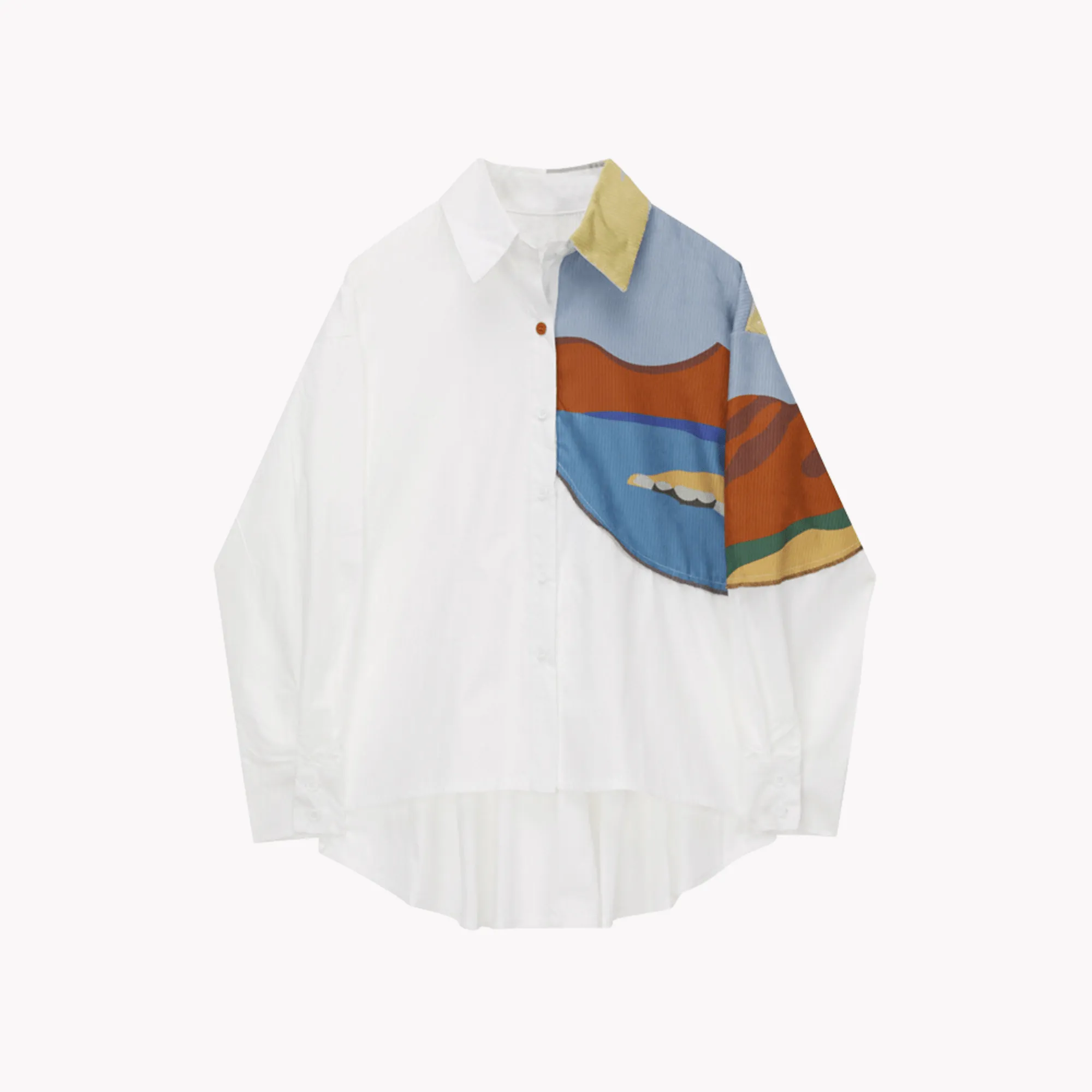 Pre Order:  Corduroy Print Long Sleeve Shirt