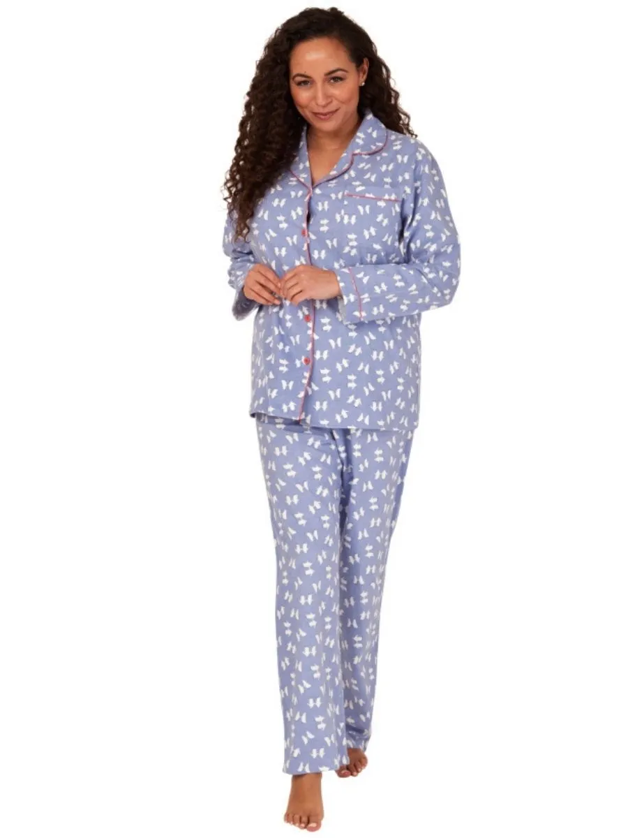 Printed Brushed Cotton Pyjama Set