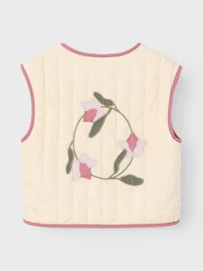 Quilted Sleeveless Gilet - Tulip - Wood Ash